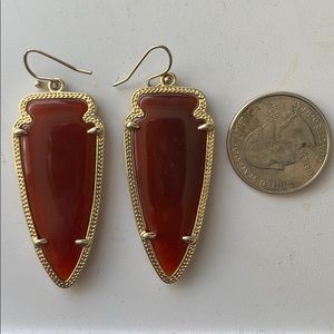 Kendra Scott arrowhead dangle earrings